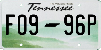 TN license plate F0996P