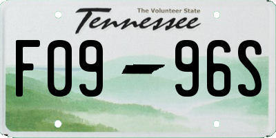 TN license plate F0996S