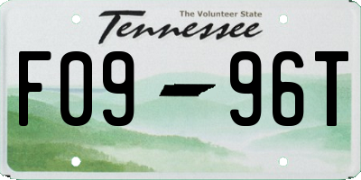 TN license plate F0996T