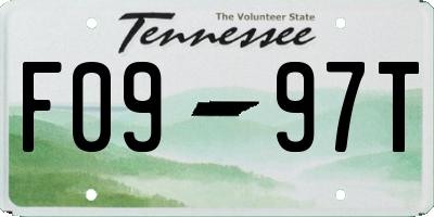 TN license plate F0997T