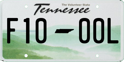 TN license plate F1000L