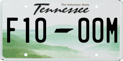 TN license plate F1000M