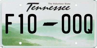 TN license plate F1000Q