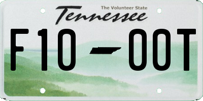 TN license plate F1000T