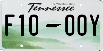 TN license plate F1000Y