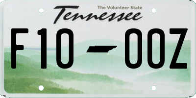 TN license plate F1000Z
