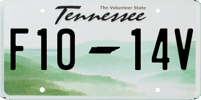 TN license plate F1014V