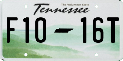 TN license plate F1016T