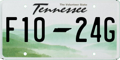 TN license plate F1024G
