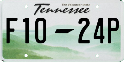TN license plate F1024P