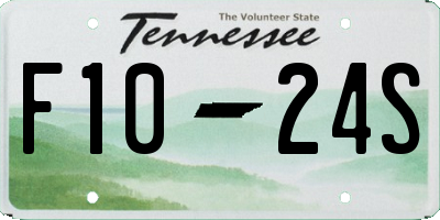 TN license plate F1024S