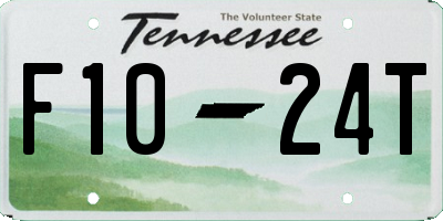 TN license plate F1024T