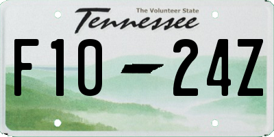 TN license plate F1024Z