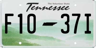TN license plate F1037I