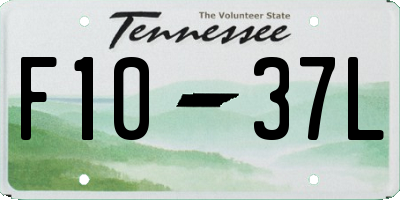 TN license plate F1037L