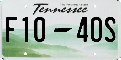 TN license plate F1040S