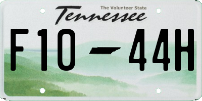 TN license plate F1044H