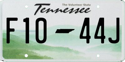 TN license plate F1044J