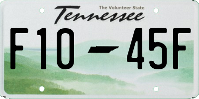 TN license plate F1045F