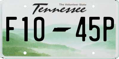 TN license plate F1045P