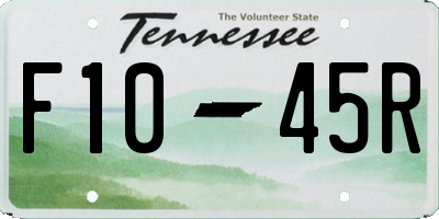 TN license plate F1045R