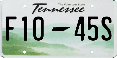 TN license plate F1045S