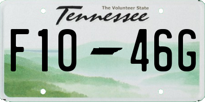 TN license plate F1046G
