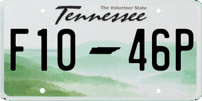 TN license plate F1046P