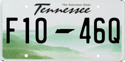 TN license plate F1046Q