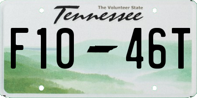 TN license plate F1046T