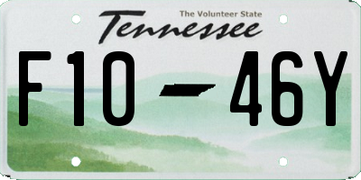 TN license plate F1046Y