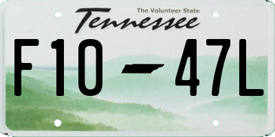 TN license plate F1047L