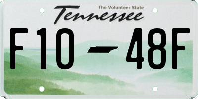 TN license plate F1048F