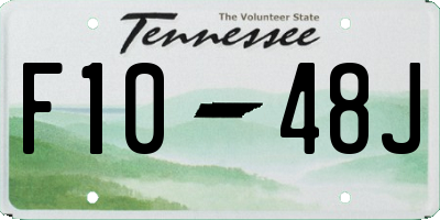 TN license plate F1048J