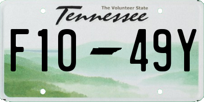 TN license plate F1049Y