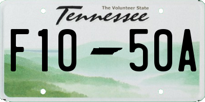 TN license plate F1050A