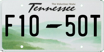 TN license plate F1050T