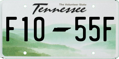 TN license plate F1055F