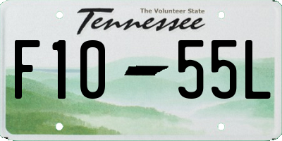 TN license plate F1055L