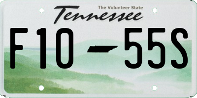 TN license plate F1055S