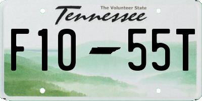 TN license plate F1055T