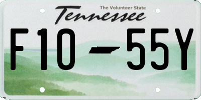 TN license plate F1055Y