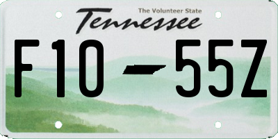 TN license plate F1055Z