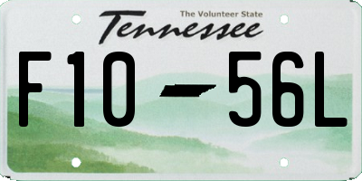 TN license plate F1056L