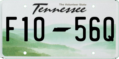 TN license plate F1056Q