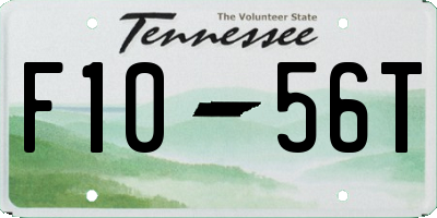 TN license plate F1056T