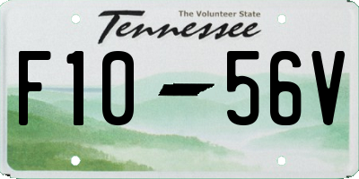 TN license plate F1056V