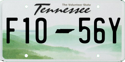 TN license plate F1056Y