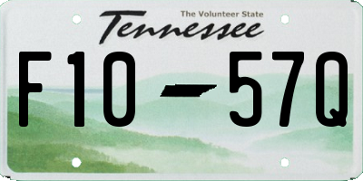 TN license plate F1057Q