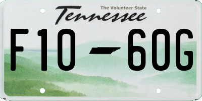 TN license plate F1060G